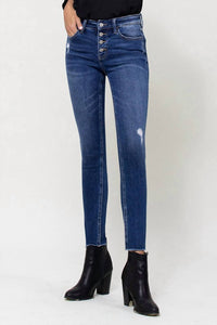 Flying Monkey - Surfs Up Mid Rise Ankle Skinny Jean