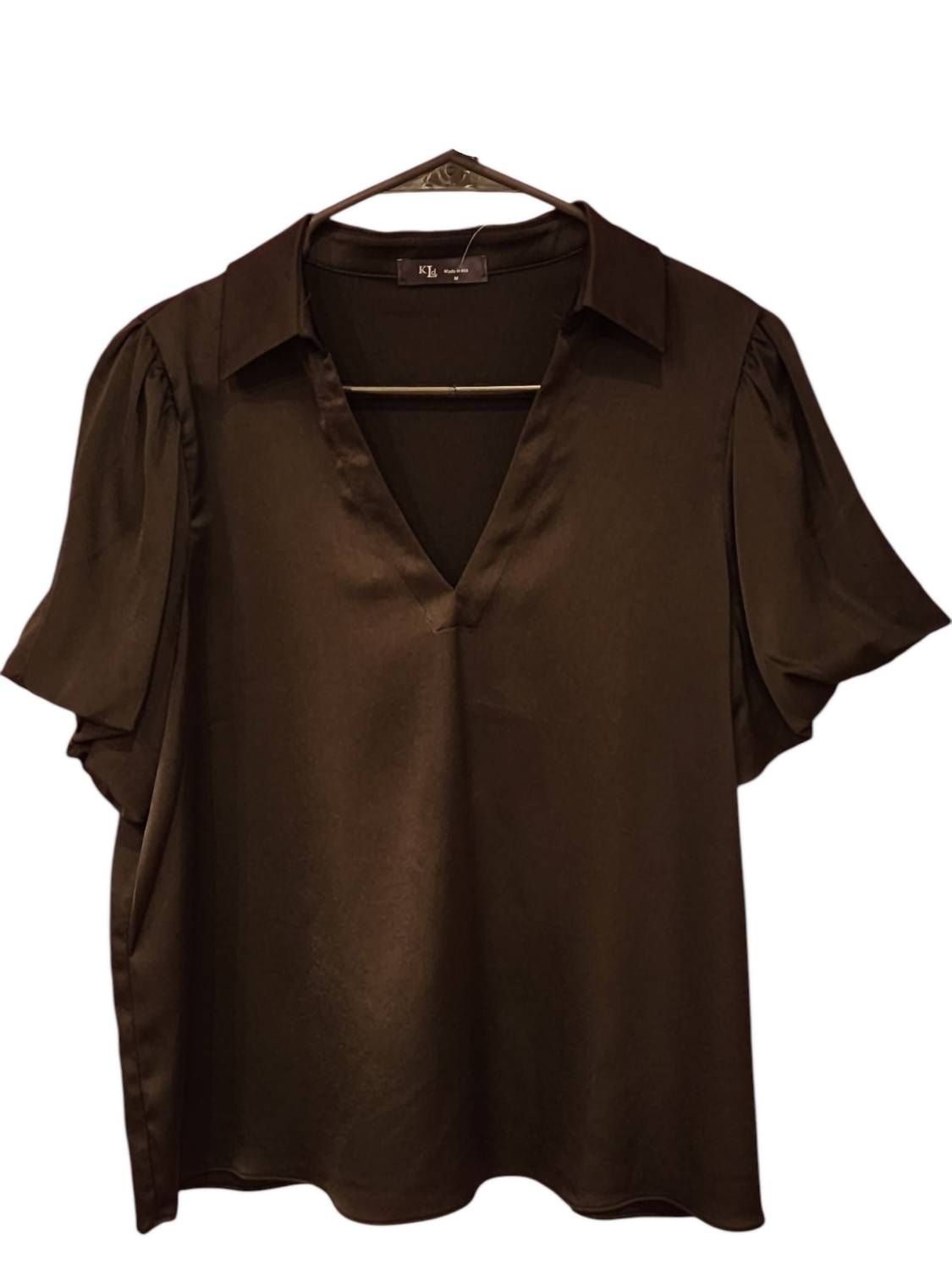 Kld. Signature - Women's Satif Puff Blouse