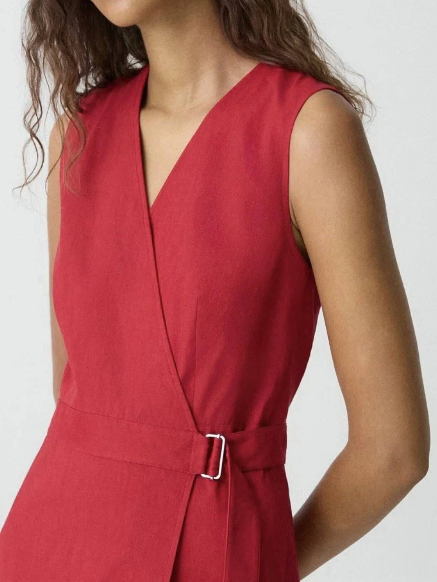 Theory - Sleeveless A-line Wrap Dress