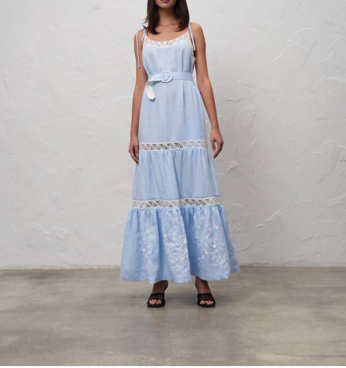 Annabo - Spring Mirage Sleeveless Maxi Dress