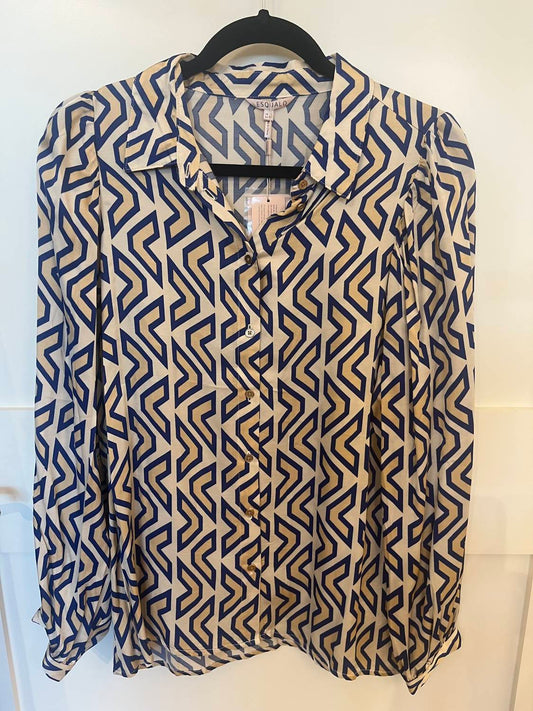 Esqualo - Blouse Basic Utopia Graphic Print