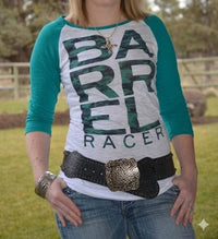 Original Cowgirl Clothing - Barrel Racer Burnout Baseball Tee