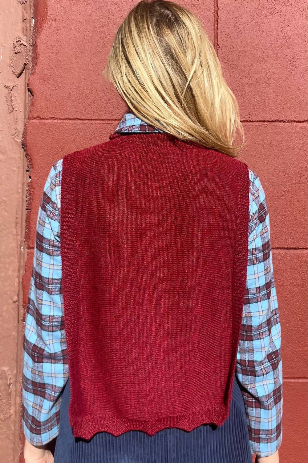 Rose Velvet - Patrice Baby Alpaca Dickie Sweater