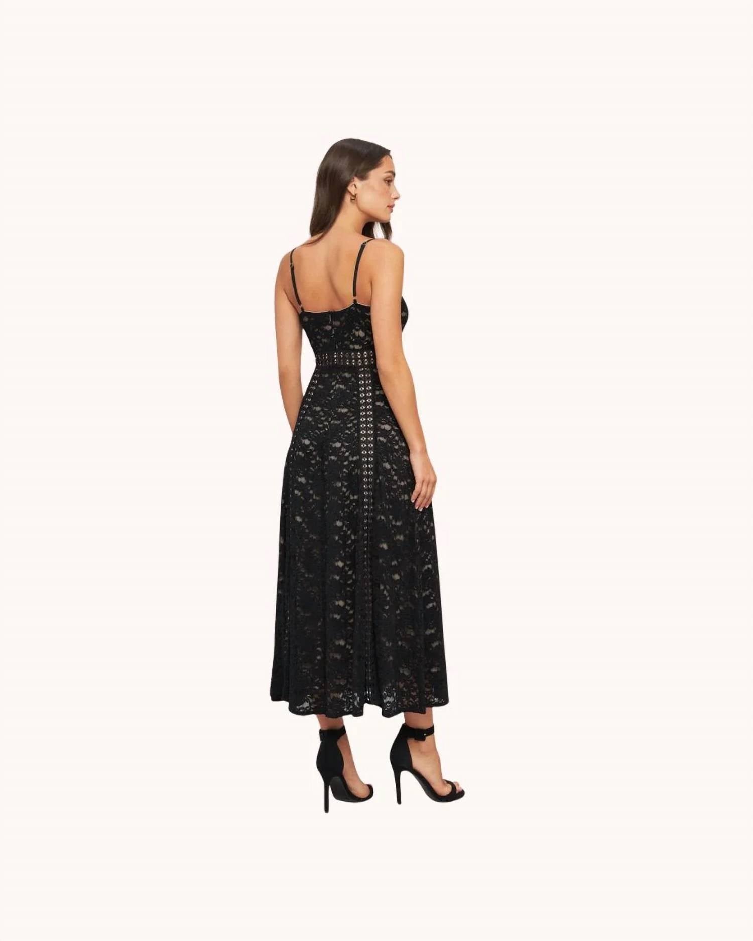 Flying Tomato - Woven Lace Midi Dress