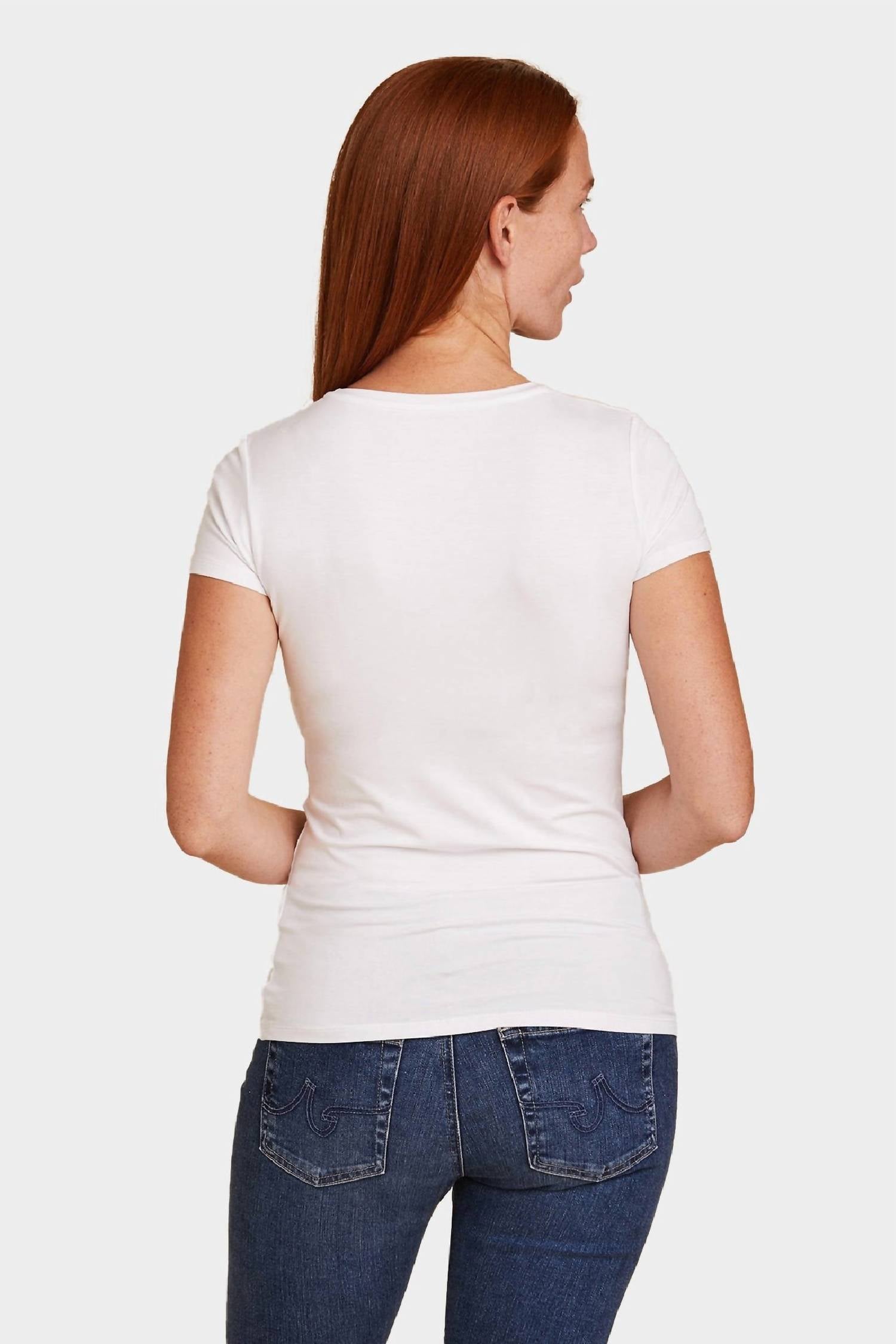 Majestic Filatures - Soft Touch Short Sleeve V-neck Top