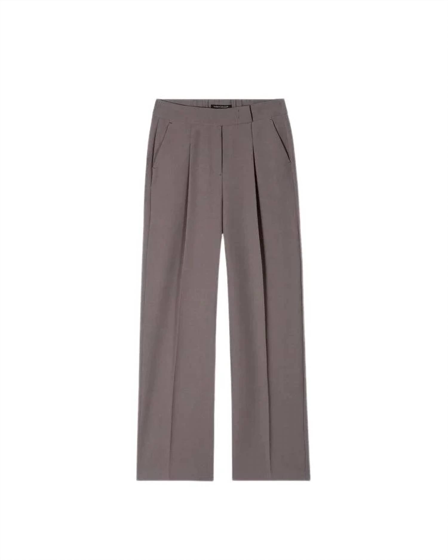 Luisa Cerano - Wide Leg Pleated Full Length Pants