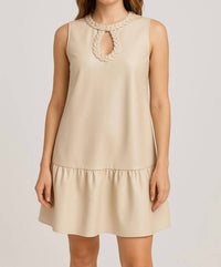 Fate - Braided Keyhole Neckline Dress