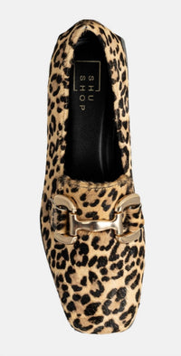 SHU SHOP Women's Therese Leopard Hair Loafers in brown black - women's sneaker - view 5