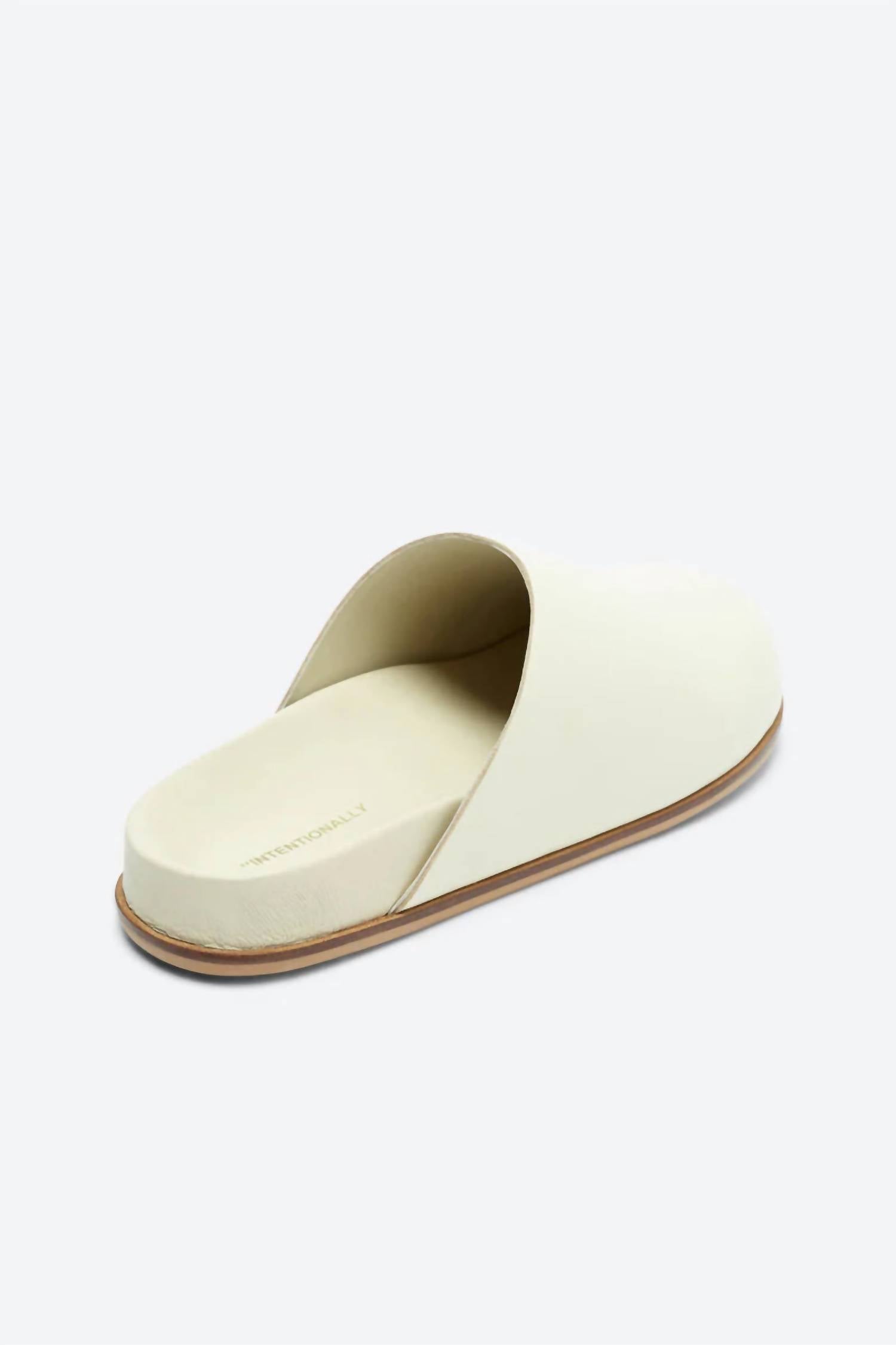 Intentionally Blank - Women Agatha Leather Slip On Mules