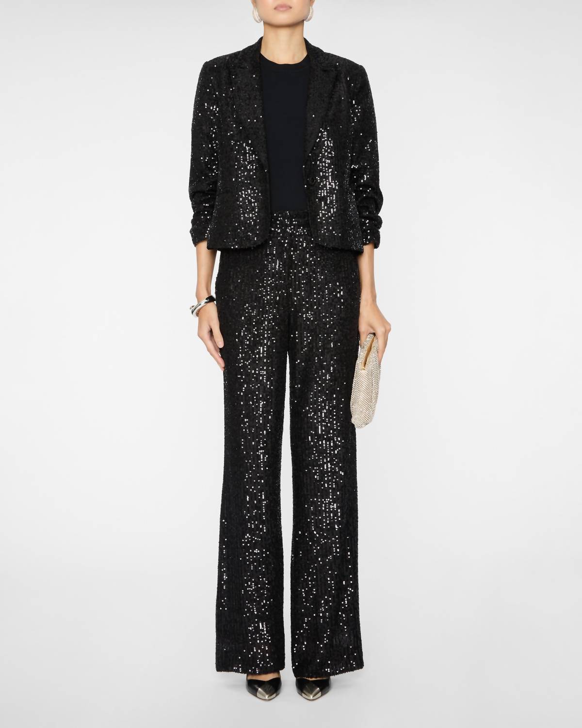 DREW Juliette Sequin Pants in black - women's pants - view 6