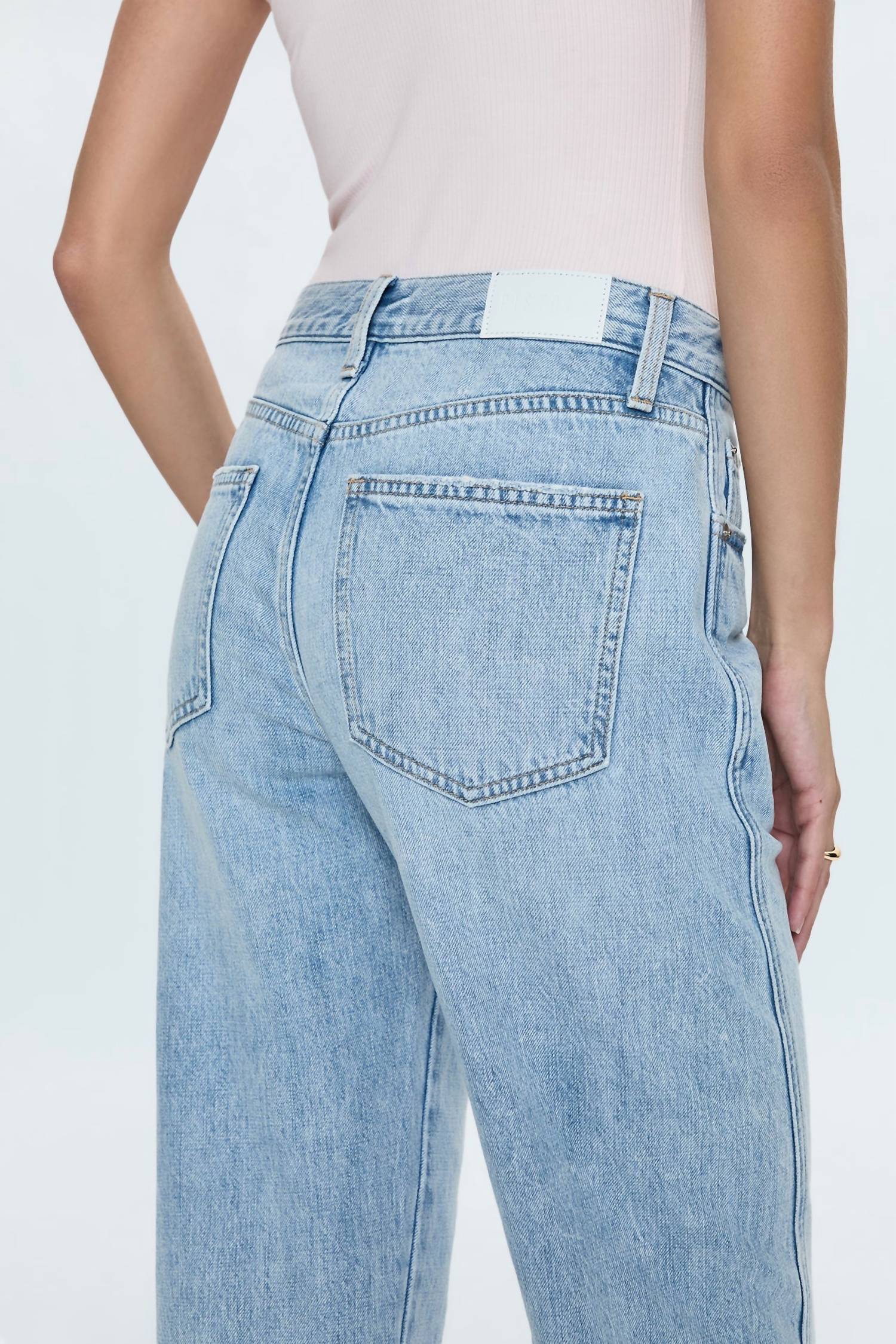 Pistola - Kacey Mid Rise Cuffed Boyfriend Jeans