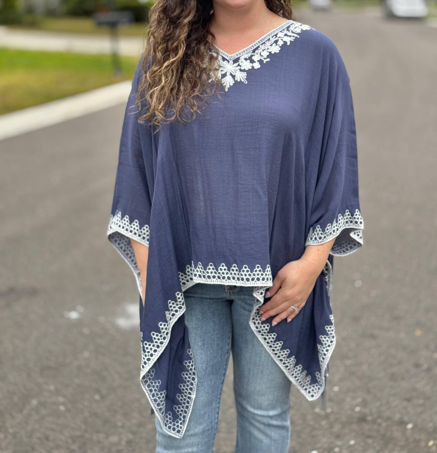 Coco + Carmen - Amaryllis Poncho Top