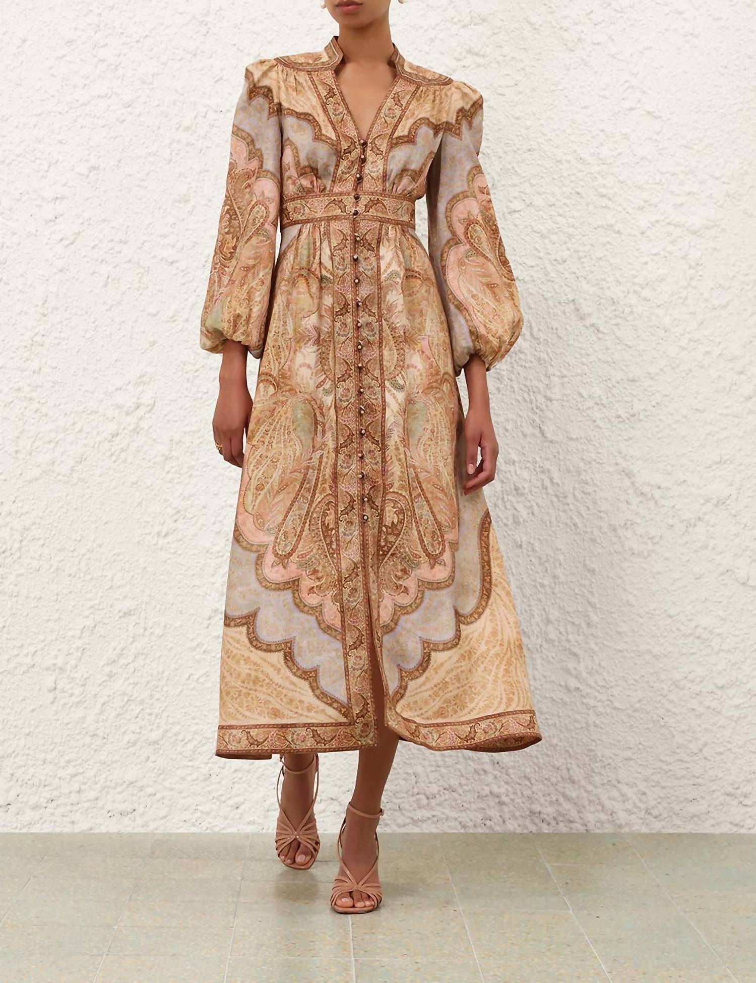 Zimmermann - Wanderlust Plunge Midi Dress