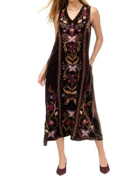 Johnny Was - CARMINA VELVET V‑NECK TANK DRESS