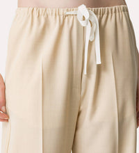 Forte Forte - WOOL BLEND CANVAS DRAWSTRING PANTS