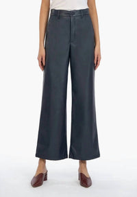 Kut From The Kloth - Aubrielle High Rise Wide Leg Coated Trouser