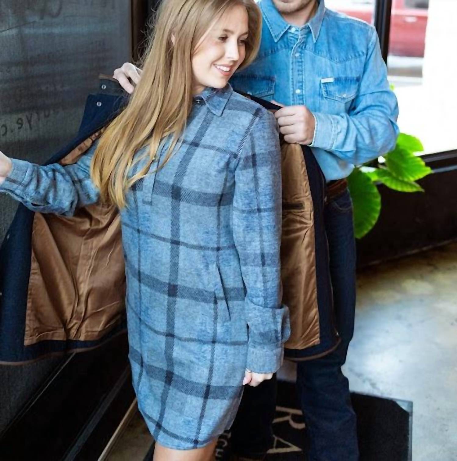 Madison Creek Outfitters - Plaid Shirt Dress