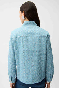 Joseph Ribkoff - Denim Jacket With Allover Sequins