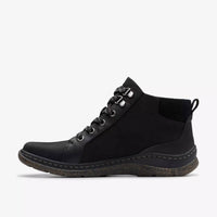 Clarks Women's Orelene Top Waterproof Ankle Boots in black nubuck - women's shoe - detail view
