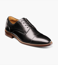 Florsheim Men's Rucci Cap Toe Oxford Shoes in black - men's shoe