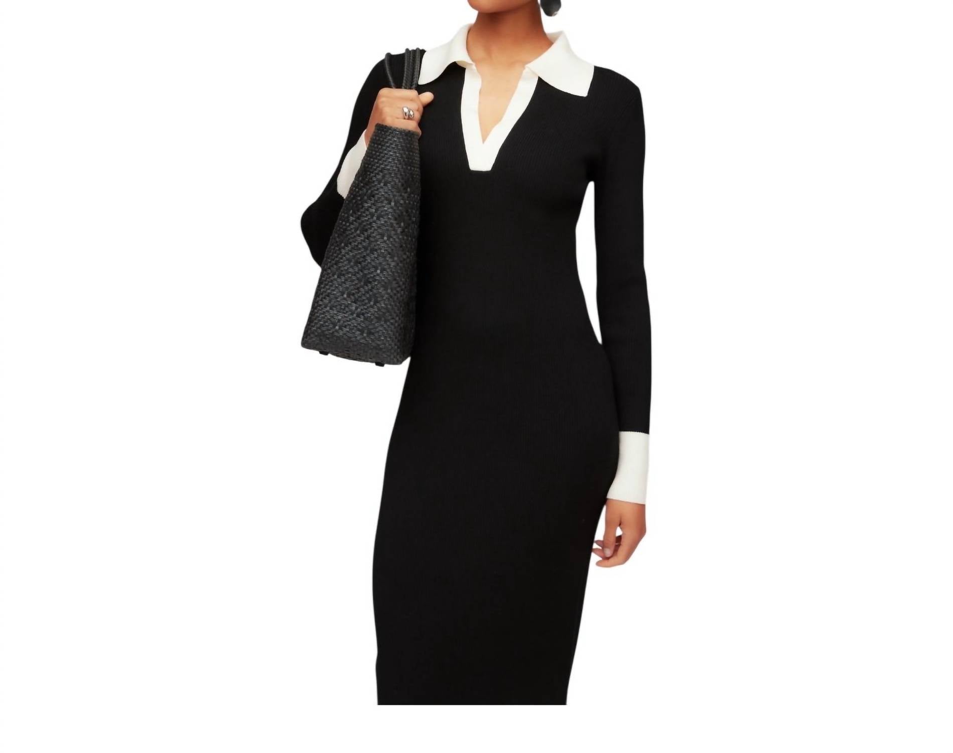 Fifteen Twenty - Belle Ribbed Polo Midi Dress