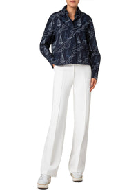 Akris Punto - Sailboat Print Poplin Blouse