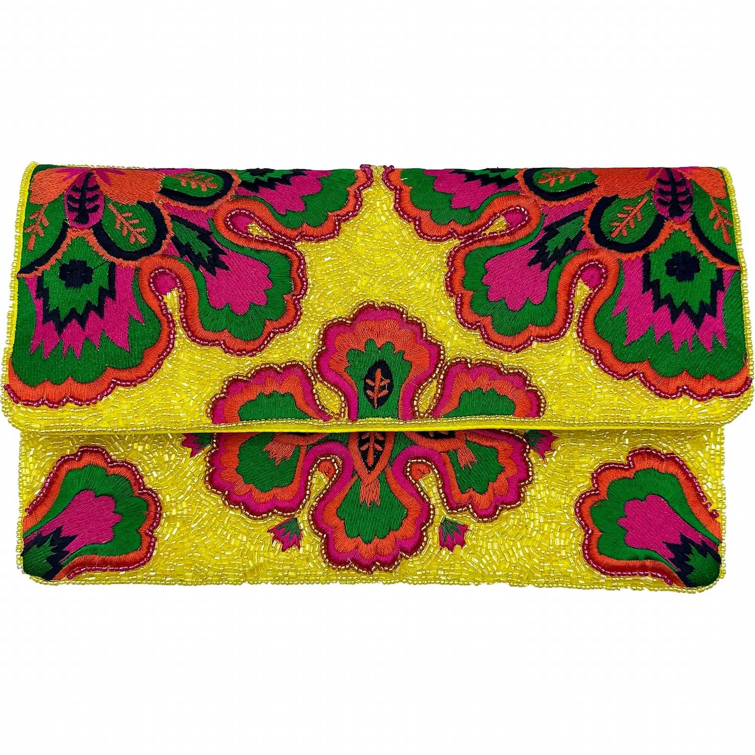 La Chic Designs - Women's Festive Royalty Beaded Clutch