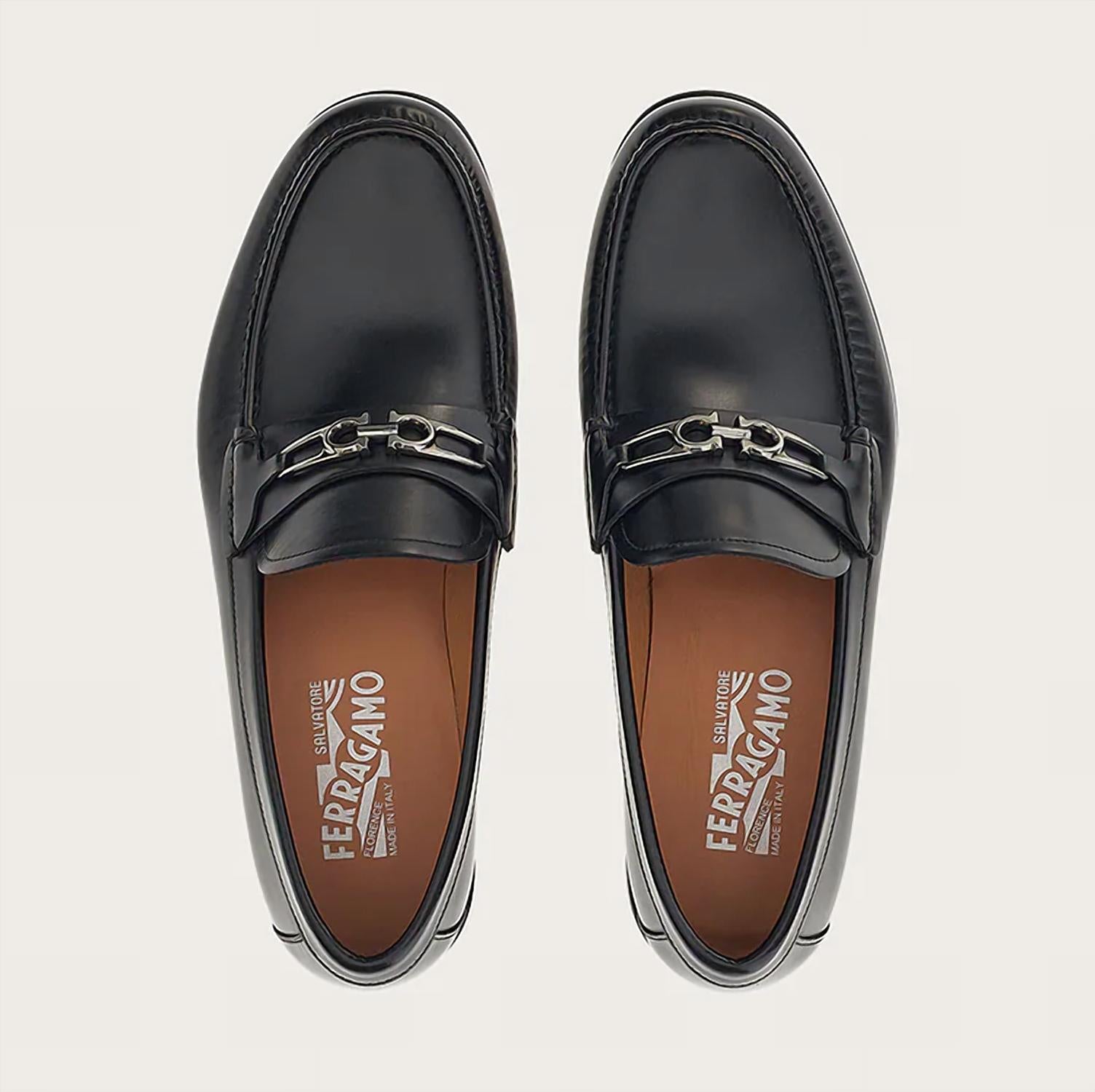 Salvatore Ferragamo - Men's Mathias Leather Gancnini Moccasin