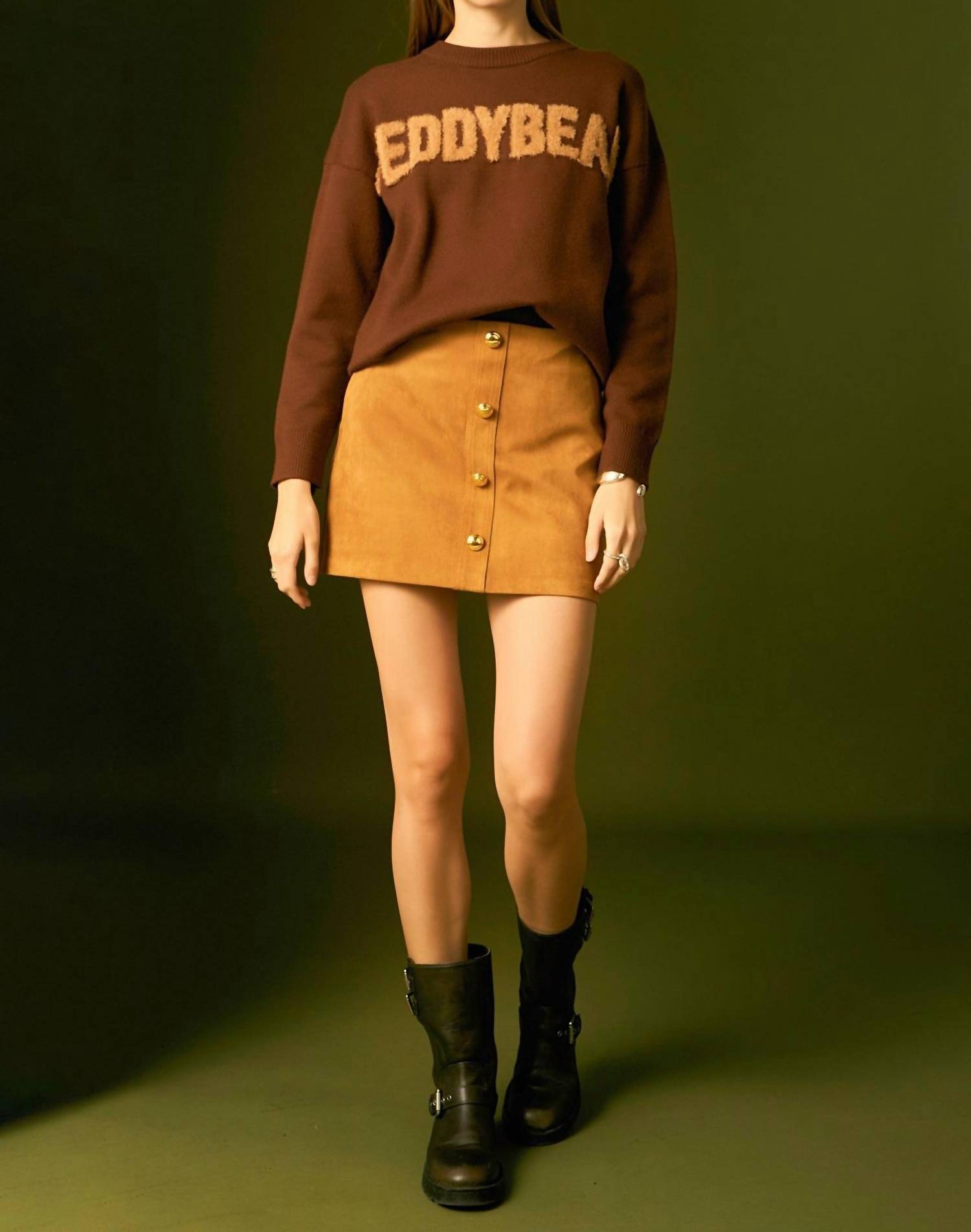 English Factory - Suede Mini Skort
