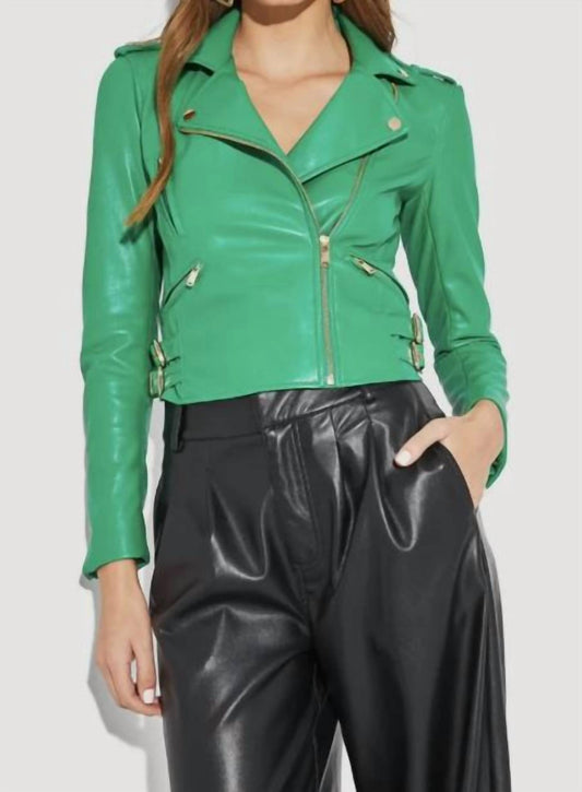 Lindsay Vegan Leather Moto