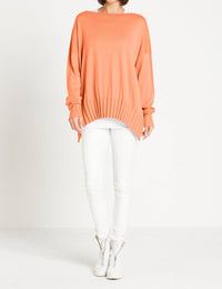 Planet By Lauren G. - Ribbed Boatneck Top