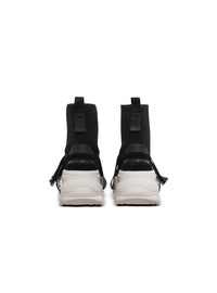 Balmain - Men's B Bold Strap Knit & Suede High-top Sneakers