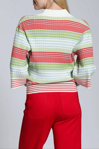 Apny - Ribbed Stripe Polo