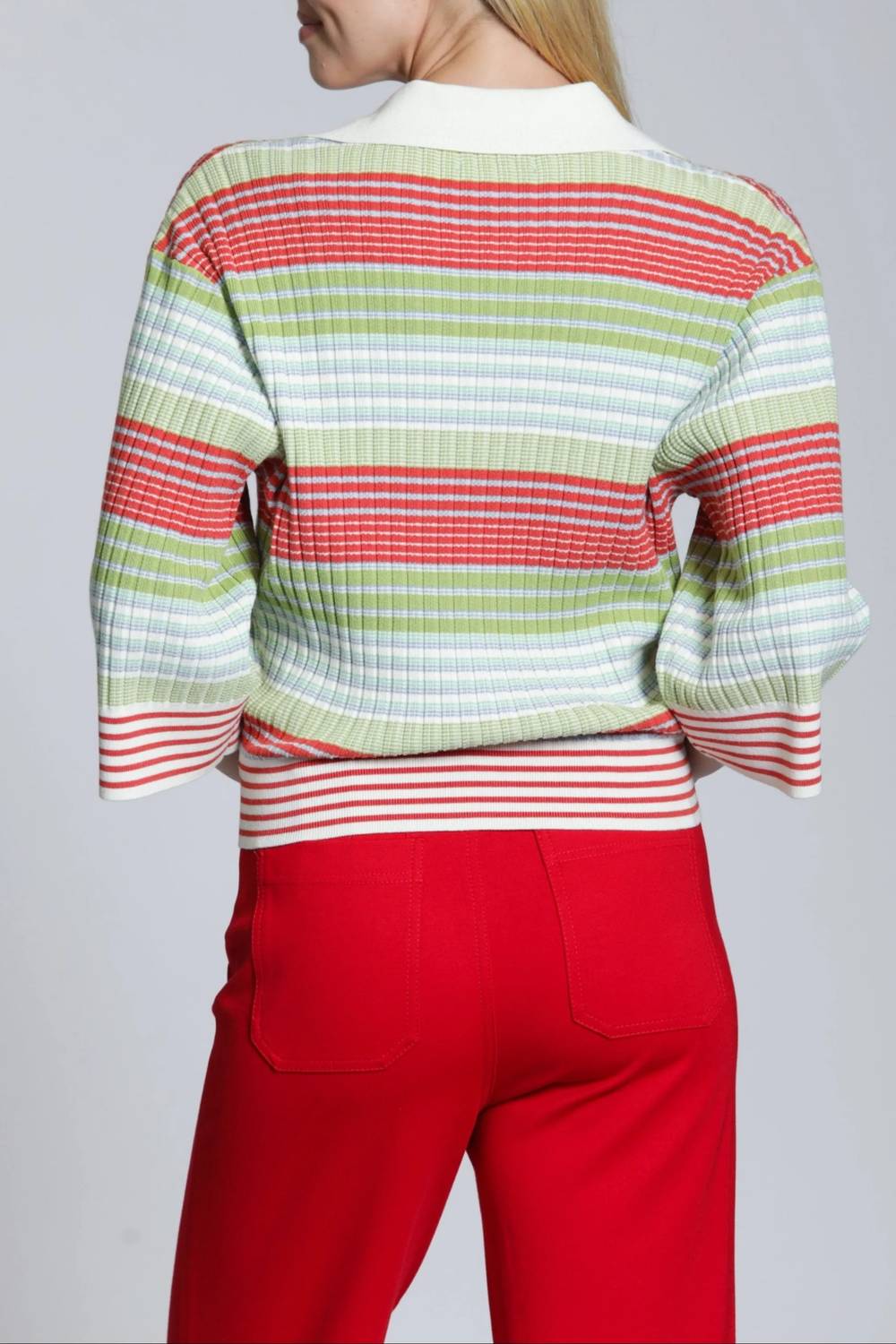 Apny - Ribbed Stripe Polo