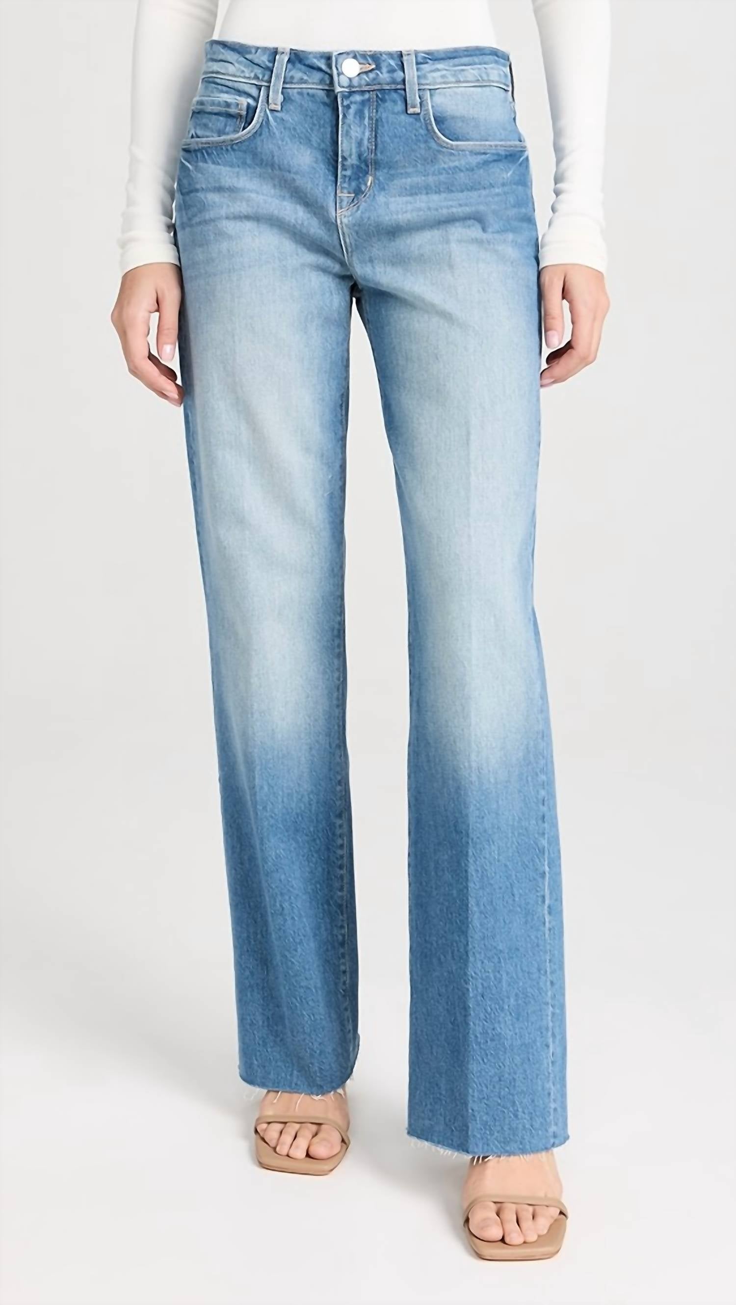 L'Agence - Tiana Wide Leg Jeans