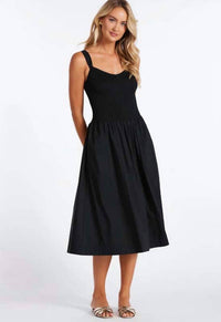 Bishop + Young - Corsica Smocked Poplin Midi Dress