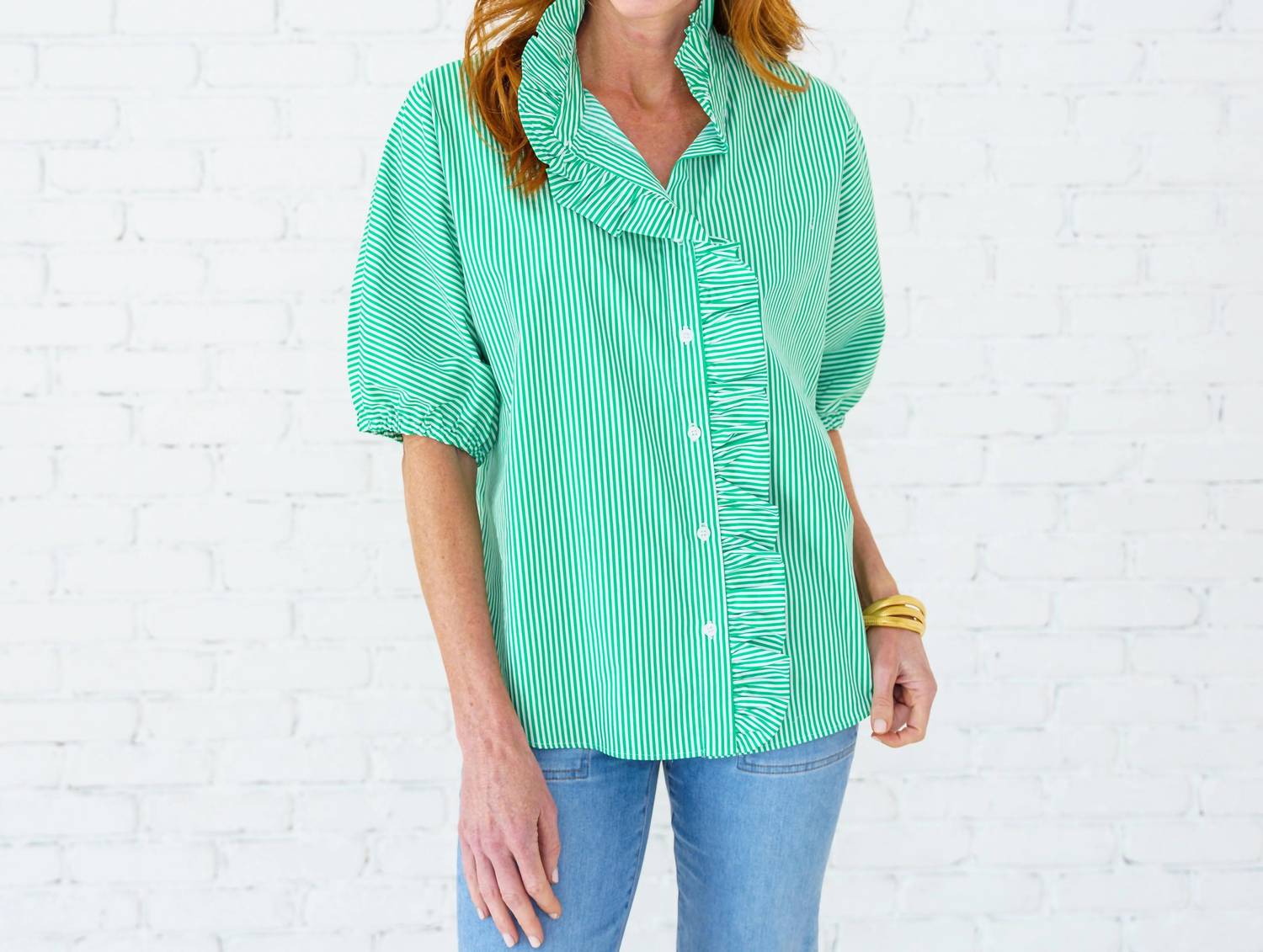 Caryn Lawn - Sissy Stripe Top