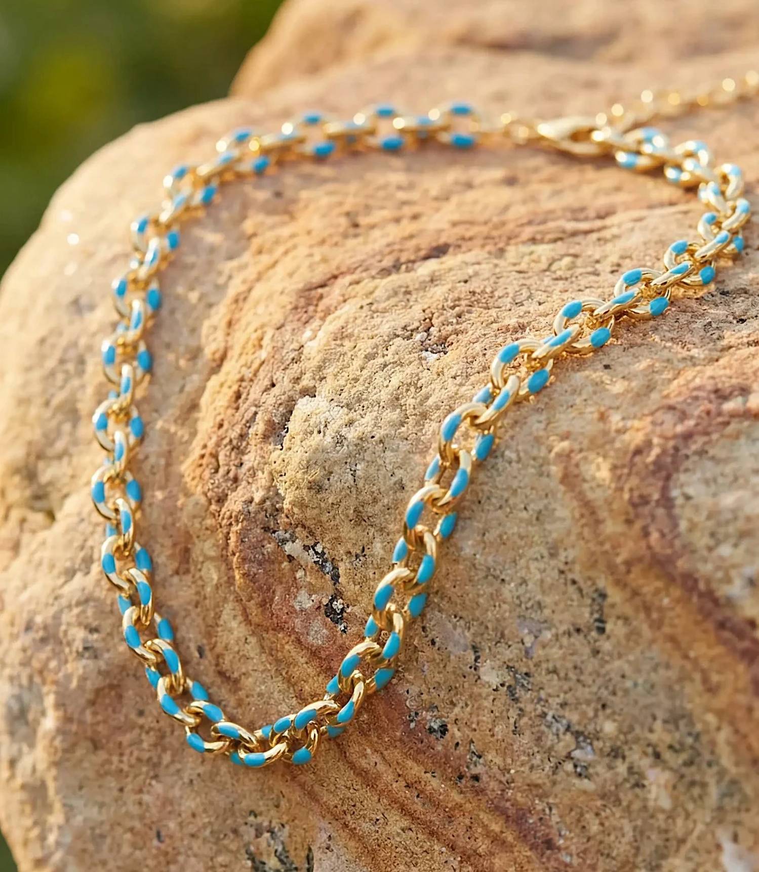 Marlyn Schiff - Women's Painted Link Necklace