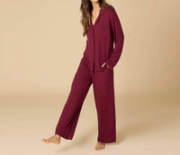 Softies - Aria Slim Notch Collar Pajama Set