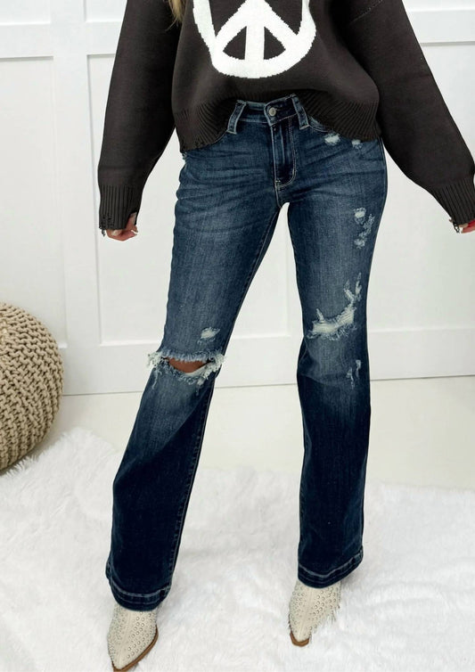 Judy Blue - Adore Me Distressed Bootcut Jeans