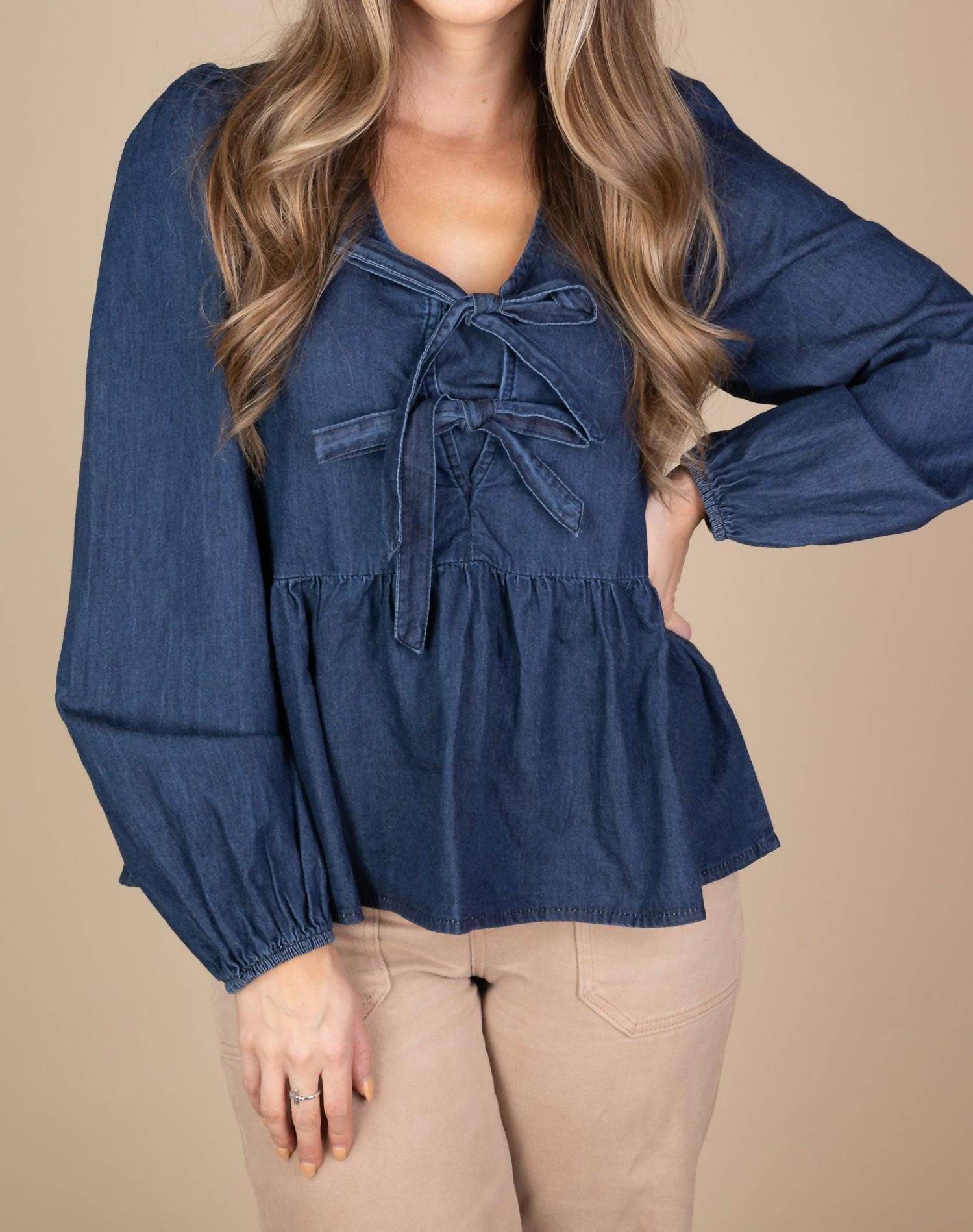 Anniewear - Raelyn Bow Blouse