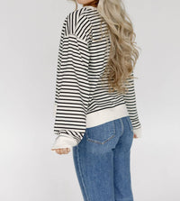 By Together - Wrigley Striped Crewneck Pullover