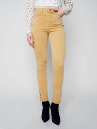 CHARLIE B Eyelet Jean in gold - women's jeans