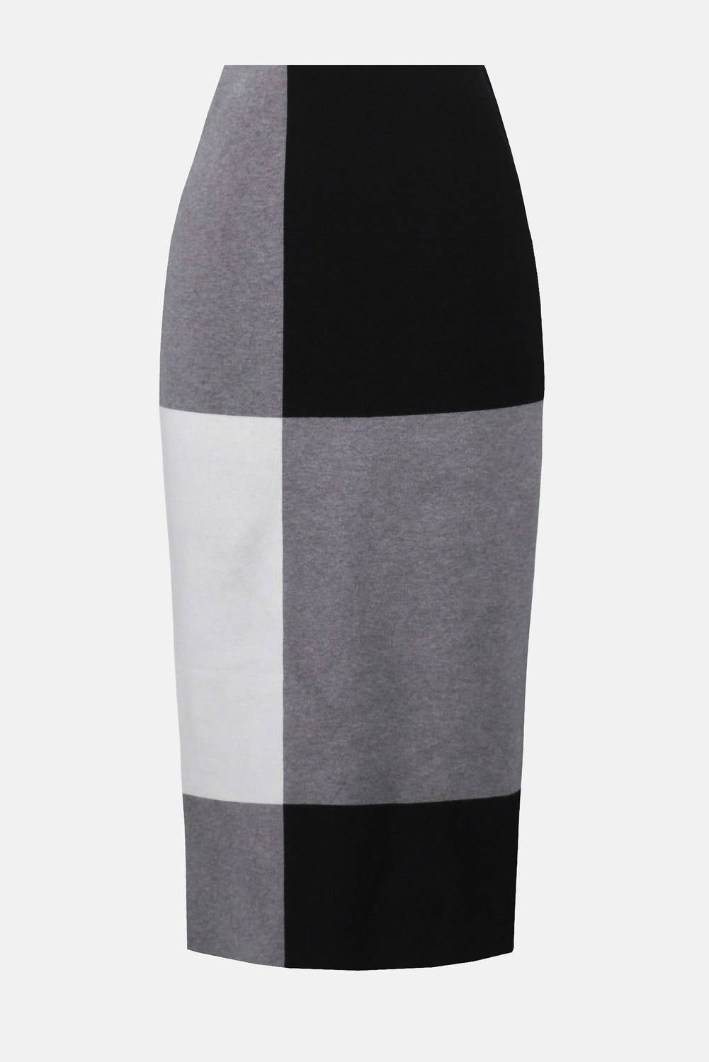 Joseph Ribkoff - Jacquard Sweater Colour Block Midi Skirt