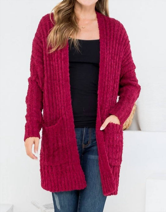 Net.153 - Ribbed Popcorn Cardigan