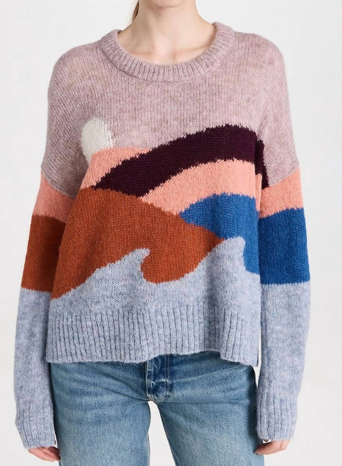 Faherty - Abstract Crew Sweater