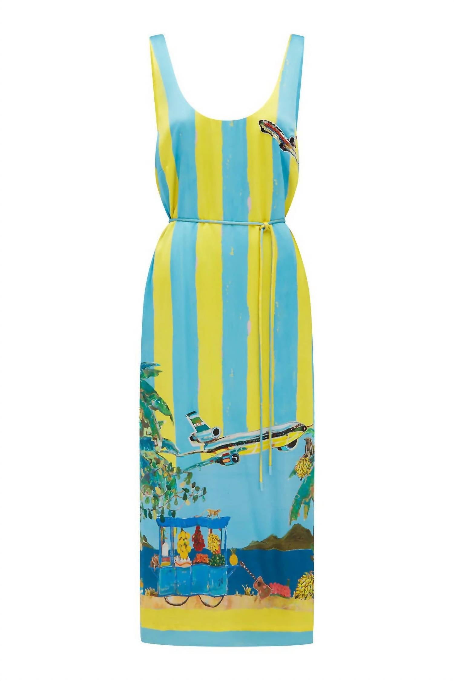 Alemais - All Aboard Sleeveless Midi Dress