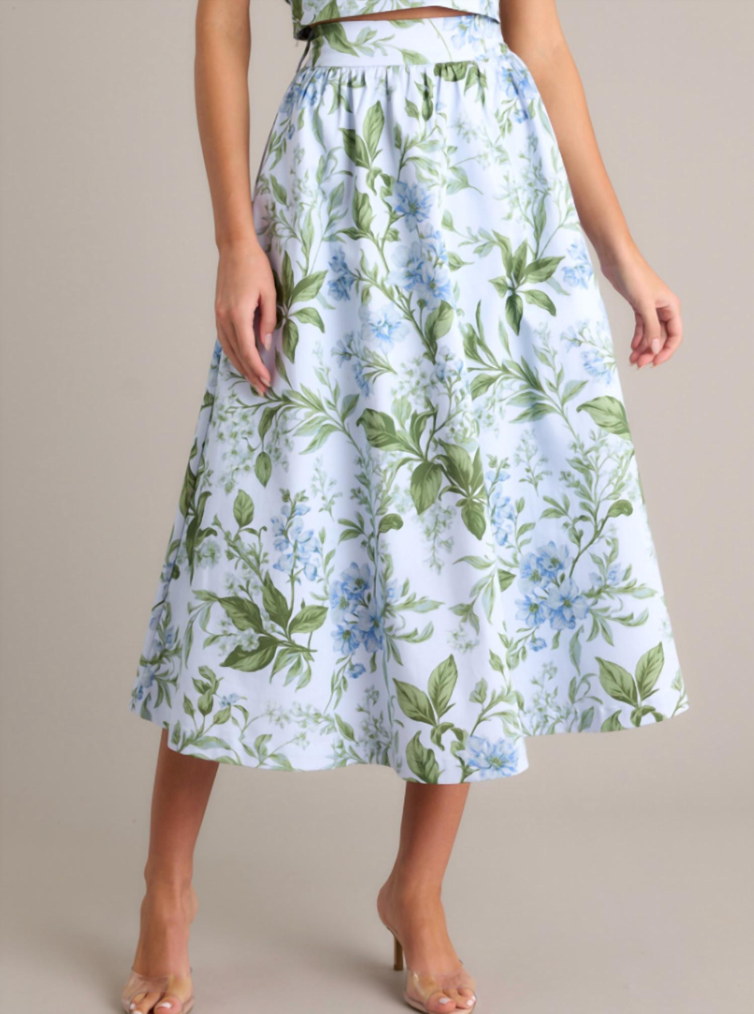 Prosperina - Thena Belted Midi Skirt