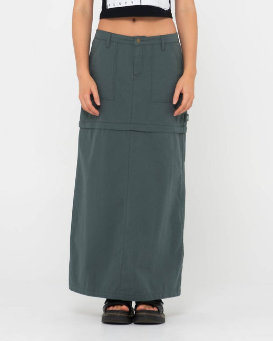 Rusty - Billie Low-Rise Ripstop Zip Off Skirt