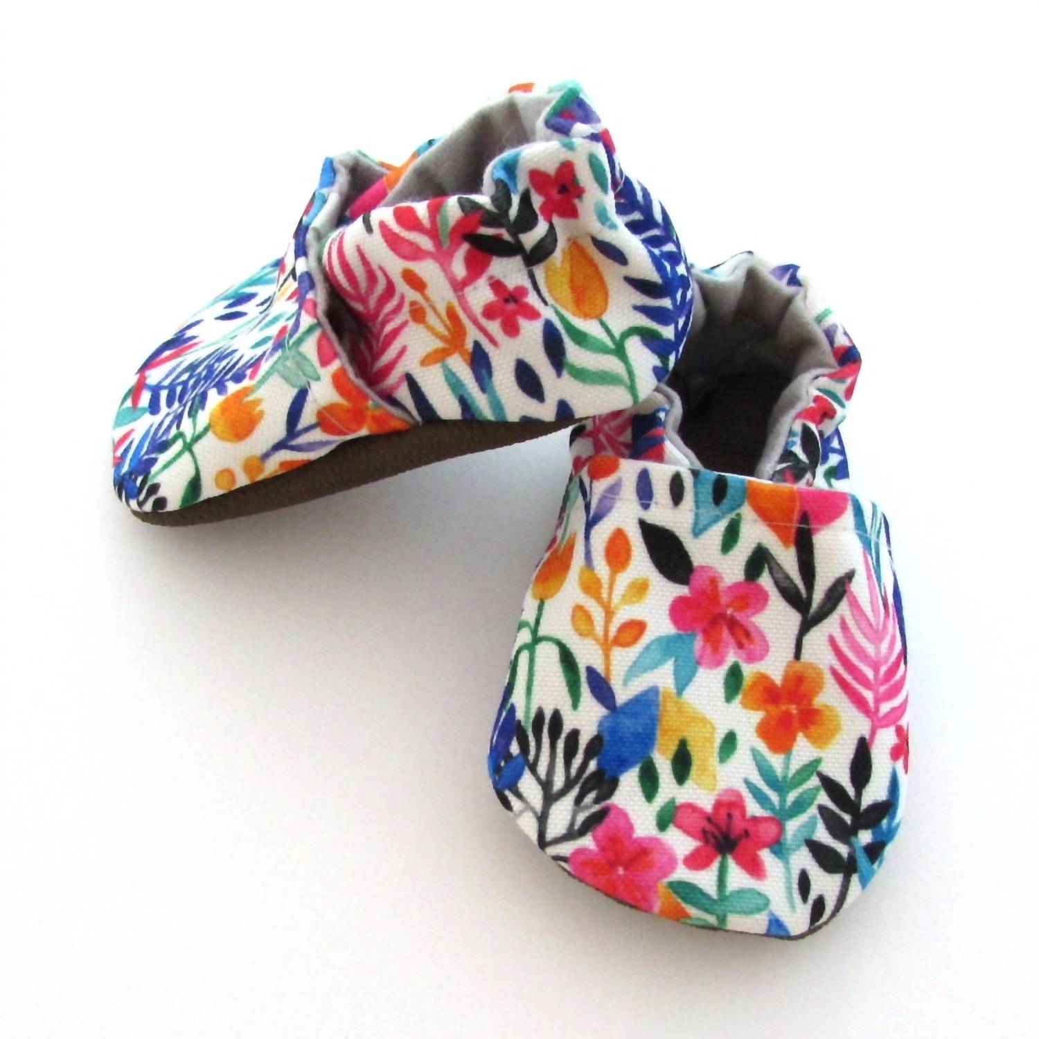 Cabooties - Baby Spring Floral Moccasins